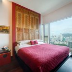 Panoramic window in the bedroom according to Feng Shui